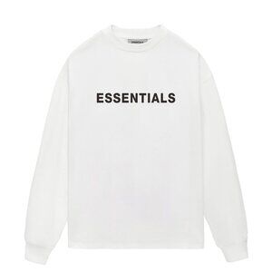 ESSENTIALS 3D Silicone Lettering Long Sleeve T-Shirt